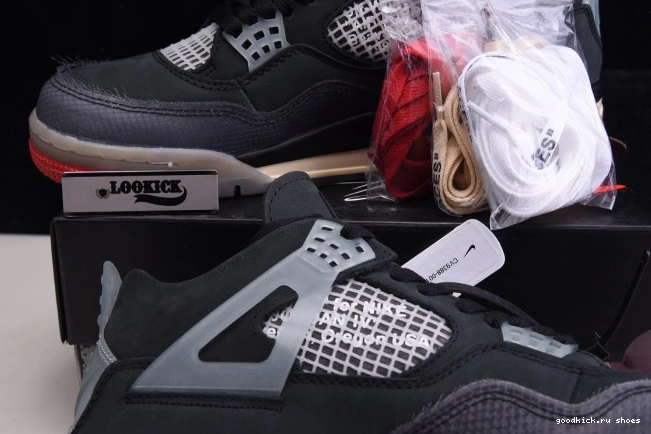 Bred Air 4 Retro Off x CV9388-001 White Jordan 0810